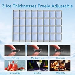 COWSAR Commercial Crescent Ice Maker Machine