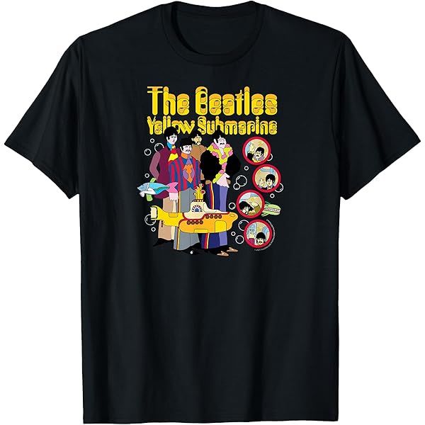 ゆうやThe Beatles Yellow Tシャツウエスタンシャツ Amazon.com: The Beatles - We All Live in A Yellow Submarine T