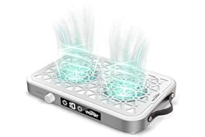 Professional Nail Dust Collector, 1600PA Portable, 10 Speeds, Disposable Filter Papers (30 Pcs), Matte White, Modern, Lightwe