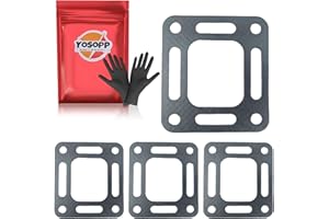 YOSOPP Exhaust Gasket Set for Mercruiser Engine - Stern Drive, Stack Riser - Sierra Boat Parts 18-2849-1, 27-818832, 27-863726 - Mercury Marine - Gaskets for Mallory 9-61414, GLM 32080, Osco 8503-GO.