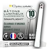 Cyalume SnapLight White Glow Sticks 6 Inch 8 Hour Industrial Grade Pack of 10 view 1