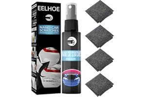 KCRPM Nano Sparkle Cloth Car Scratch Remover, 2023 New Nano Car Scratch Repair Spray Kit, Car Scratch Repair Kit, Car Scratch Repair Nano Spray, Match with Nano Sparkle Cloth (1SET, 30ML)