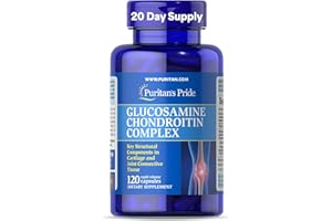 Puritan's Pride Glucosamine Chondroitin Complex for Women and Men, Dietary Supplement for Joint Health, 120 Rapid Release Capsules
