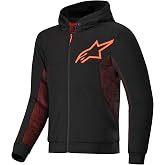 Alpinestars Chrome Air Sport Hoodie, Abrasion-Resistant Motorcycle Riding Jacket, Ventilation &amp; CE-Certified Protection