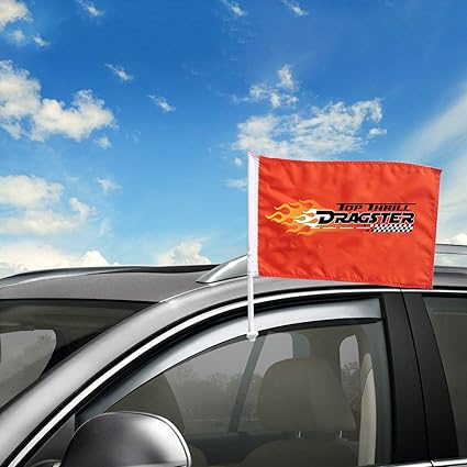 Banner Buzz Make It Visible Personalize Car Window Clip Flag 18 X