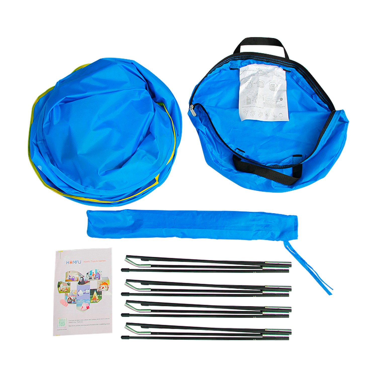 Homfu Play Tent For Kids Mermaid Castle Playhouse For Boys Girls Sea World Pattern Children Tent