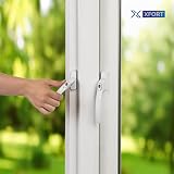 XFORT Key Locking Inline Window Handle White UPVC Replacement Lever Child Safety view 2