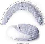 Niimo XXL Pregnancy Pillow & Nursing Pillow 2-in-1 100% Cotton Cover view 6