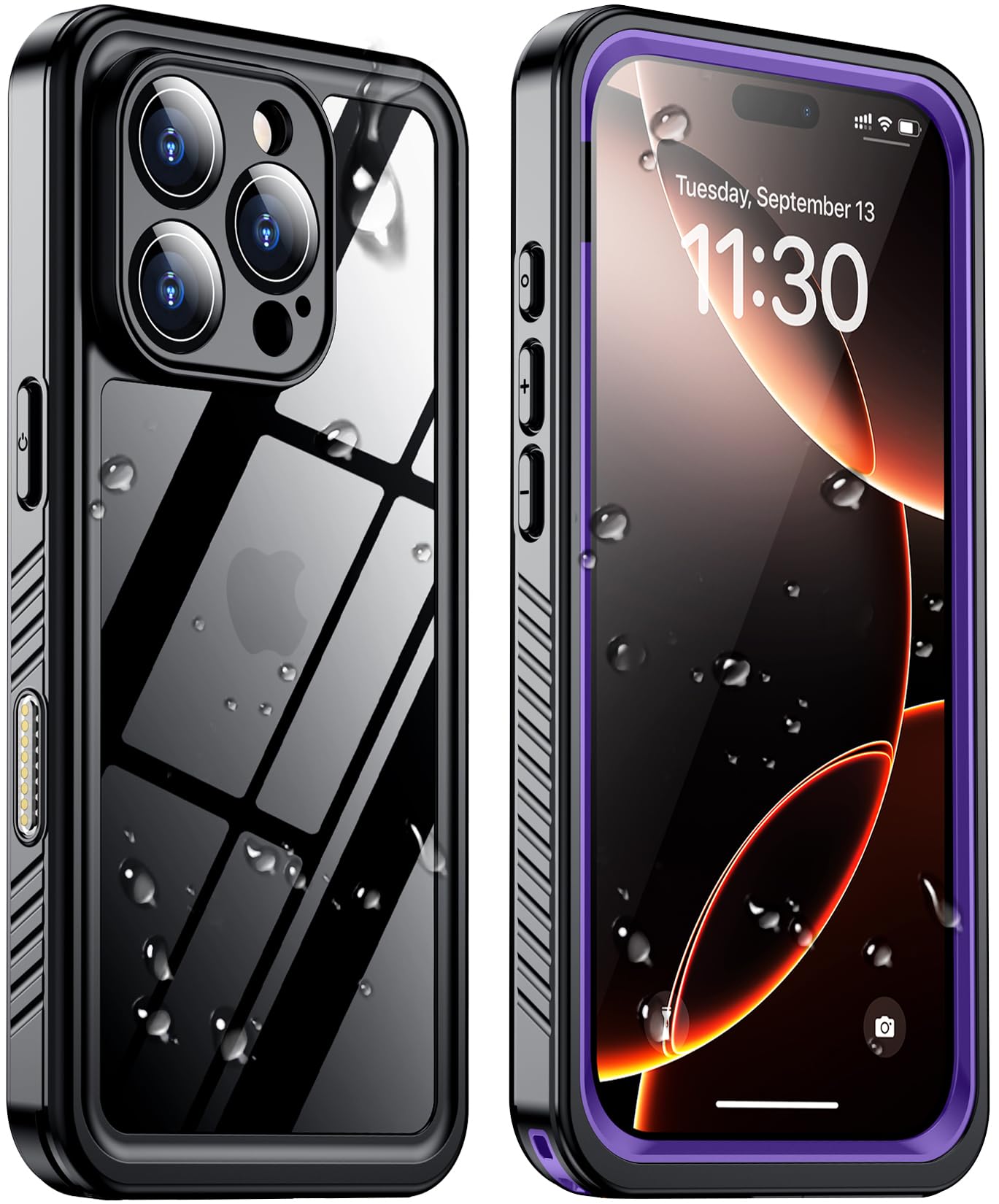 Photo 1 of 2025 New Designed for iPhone 16 Pro Max Case Waterproof, [Built-in Screen Protector & Glass Camera Protector][Full Body Shockproof][IP68 Underwater][Dropproof] Phone Case for iPhone 16 Pro Max 6.9"