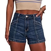MEMVU Jean Shorts for Women High Waist Casual Spring Summer Shorts 2026