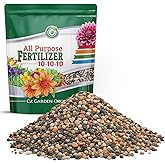10-10-10 All Purpose Fertilizer - Made in USA - Micronutrients Plant Food for Indoor/Outdoor Plants, Flower Gardens, Fruit & Vegetable Gardens, Trees & Lawns! (All Purpose Fertilizer 4LB)