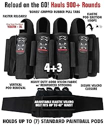 Maddog Pro 4+3 Paintball Harness Pod Pack with