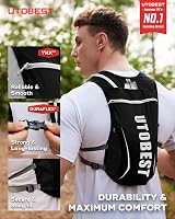 UTOBEST 5L Running Vest Hydration Pack Black 1.5L Bladder Men Women view 4