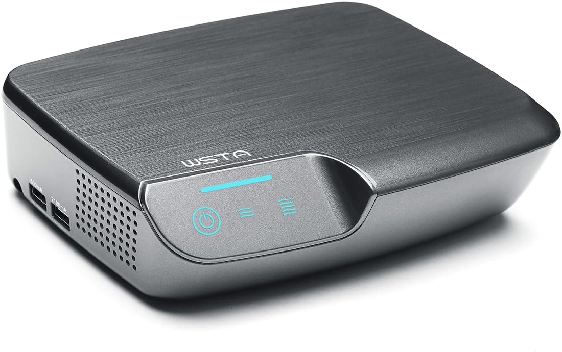 WSTA Car Air Purifier with Hepa Filter and Ozone Generator,Portable Odor Allergies Eliminator for Smokers Smoke Dust Pets Travel