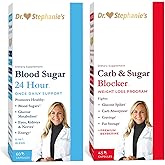 Pharmaganics Dr. Stephanie's Bundle Pack - 24 Hour Support + Carb &amp; Sugar Blocker - Daily Supplement