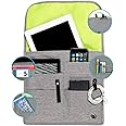 SO~MINE Airplane Pocket Organizer | Tray Table Cover | In Flight Seat Back Organizer Bag | Commuter Essential Travel Bag | Media Pouch For Flying | Travel Gift | Attaches To Luggage