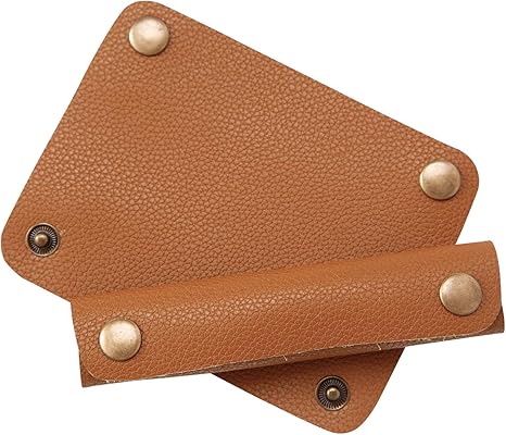 Amazon Co Jp コモライフ 本革バッグハンドルカバー2枚入 キャメル 汚れ防止 負担軽減 約9 5 12 5cm レザー トートバッグ カゴ バッグ 持ち手カバー ホーム キッチン