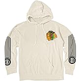 Blue 84 NHL Officially Licensed Hooded Sweatshirt Ringspun Ivory Sleeveshot