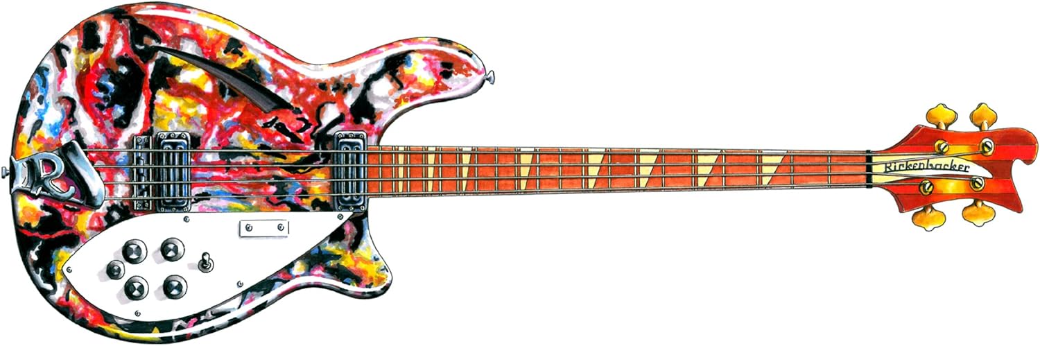 Mani Rickenbacker 4005 Dl Greeting Card Amazon De Burobedarf Schreibwaren amazon de