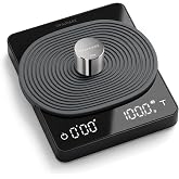 Ovalware Pulse Coffee Scale with Timer | Espresso Scale 0.1g Precision | USB-C Rechargeable with Non-Slip Oval Silicone Pad | Auto-Tare Espresso Modes Great for Espresso, Pour Over and Cold Brew