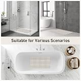 XIYUNTE Shower Mat Non Slip 68x40 cm Anti Mould Cut to Size Brown view 8