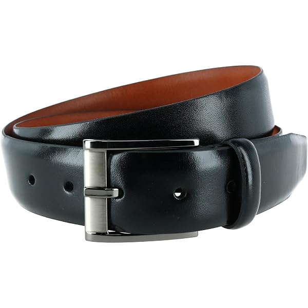 Trafalgar Men's Lorenzo 32mm Dropped Edge Leather Dress Belt, 32, Dark  Brown at Amazon Men's Clothing store