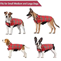 Kuoser Warm Dog Coat, Waterproof Dog Jacket for
