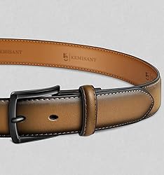 KEMISANT Men Belt-Genuine Leather Belt for Men