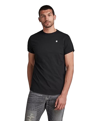 G-STAR Raw Men's Lash Crew Neck Short Sleeve T-Shirt, Black