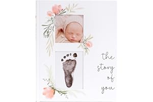 Baby Book Keepsake - Simple Baby Milestone Book for Boy or Girl - Baby Journal & Pregnancy Memory Book - Monthly Milestone Re