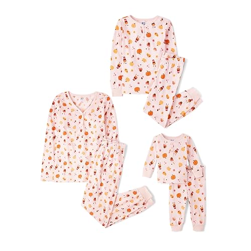 The Children's Place,Unisex Baby,Family Matching, Holiday Pajama Sets, Cotton,Pumpkin/Candy Halloween,4