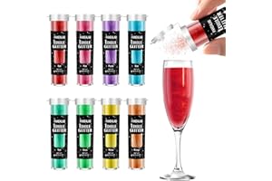 PANDALAB Edible Glitter - Food Grade Luster Dust for Drinks, Wines, Cocktails, 8 Colors Dessert Shimmering Glitter for Cake, Fondant, Chocolate, Donuts, Icing. (0.14oz/4g Bottle)