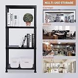 Taylor & Brown 4 Tier Heavy Duty Black Plastic Garage Storage Shelving 60cm Wide view 8