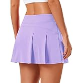 Stelle Women Tennis Skirt Golf Skorts Athletic High Waisted with Pockets Inner Shorts Sport Workout Pleated Pickleball