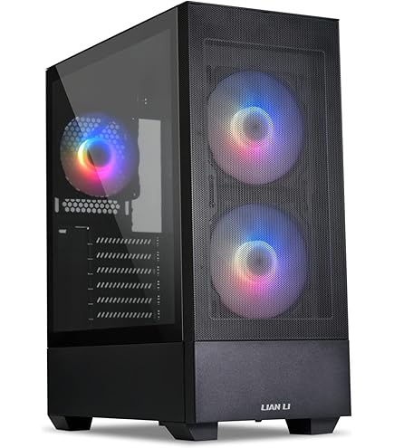 らん Amazon.com: Lian Li LANCOOL 215 Mesh Black Tempered Glass