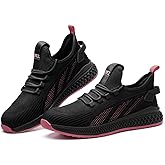 SPIEZ Lightweight Composite Toe Safety Shoes Women, Breathable Puncture Proof Work Shoes Without Steel Toe, Slip-on Walking Sneakers for Professional & Daily Comfort