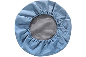 Kelendle Round Floor Pillow Cover Tatami Floor Cushion Cover Straw Japanese Futon Cover Meditation Seating Ottoman Throw Cover Protector for Living Room Indoor Outdoor Sky Blue,15.75 inches