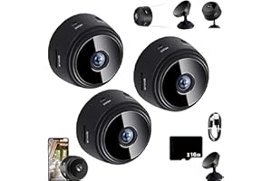 Magnetic Mini Security Camera, 1080p HD Camera, Mini Camera Wireless with Night Vision for Home Indoor and Outdoor (3PCS)