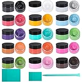 BOOLOOEN 15-Color Chalk Paste Paint Set with 3 Silicone Squeegees , Stencil Paint & Silk Screen Paint Kit,Chalk Finish DIY Craft Paint for Wood, Fabric, Furniture, Signs & Home Decor