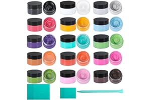 BOOLOOEN 15 Color Chalk Paste and 3 Mini Squeegee Set, Chalk Paint Paste Stencil Paste, Self-Adhesive Silk Screen Stencil Paste, Chalkboard Art Craft Paint Chalkboard Ink Paste for DIY Home Decor.