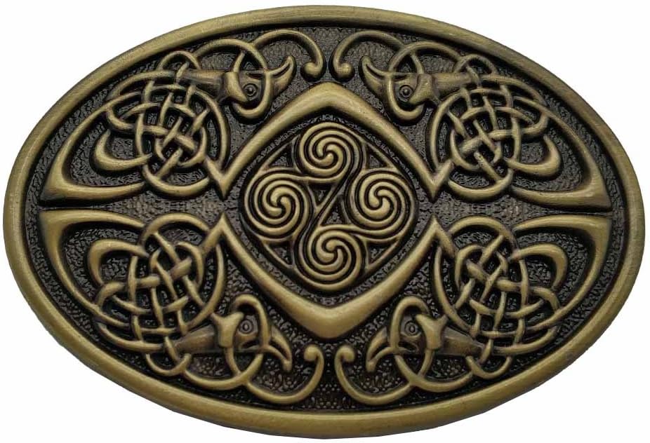 Celtic Knot Oval Small Belt Buckle