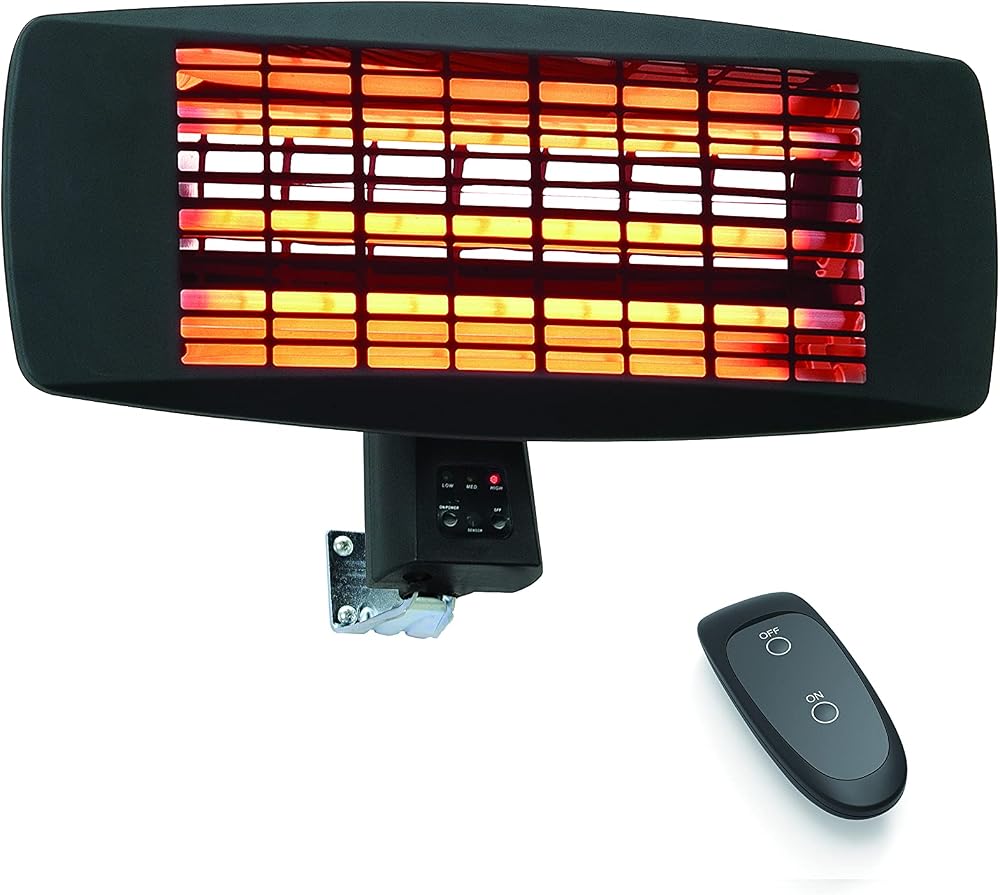 Devola Core 2kW Garden Patio Heater Square Wall Mounted