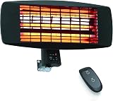Devola Core 2kW Garden Patio Heater Square Wall Mounted