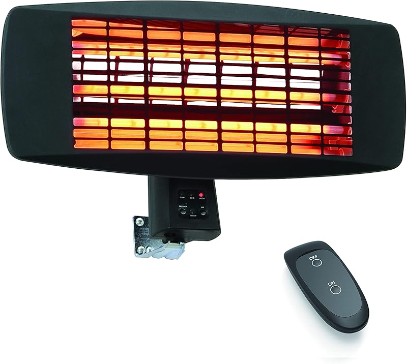 Devola Core 2kW Garden Patio Heater Square Wall Mounted