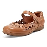 Earth Women's Brady Mary Jane Flat, Dark Natural