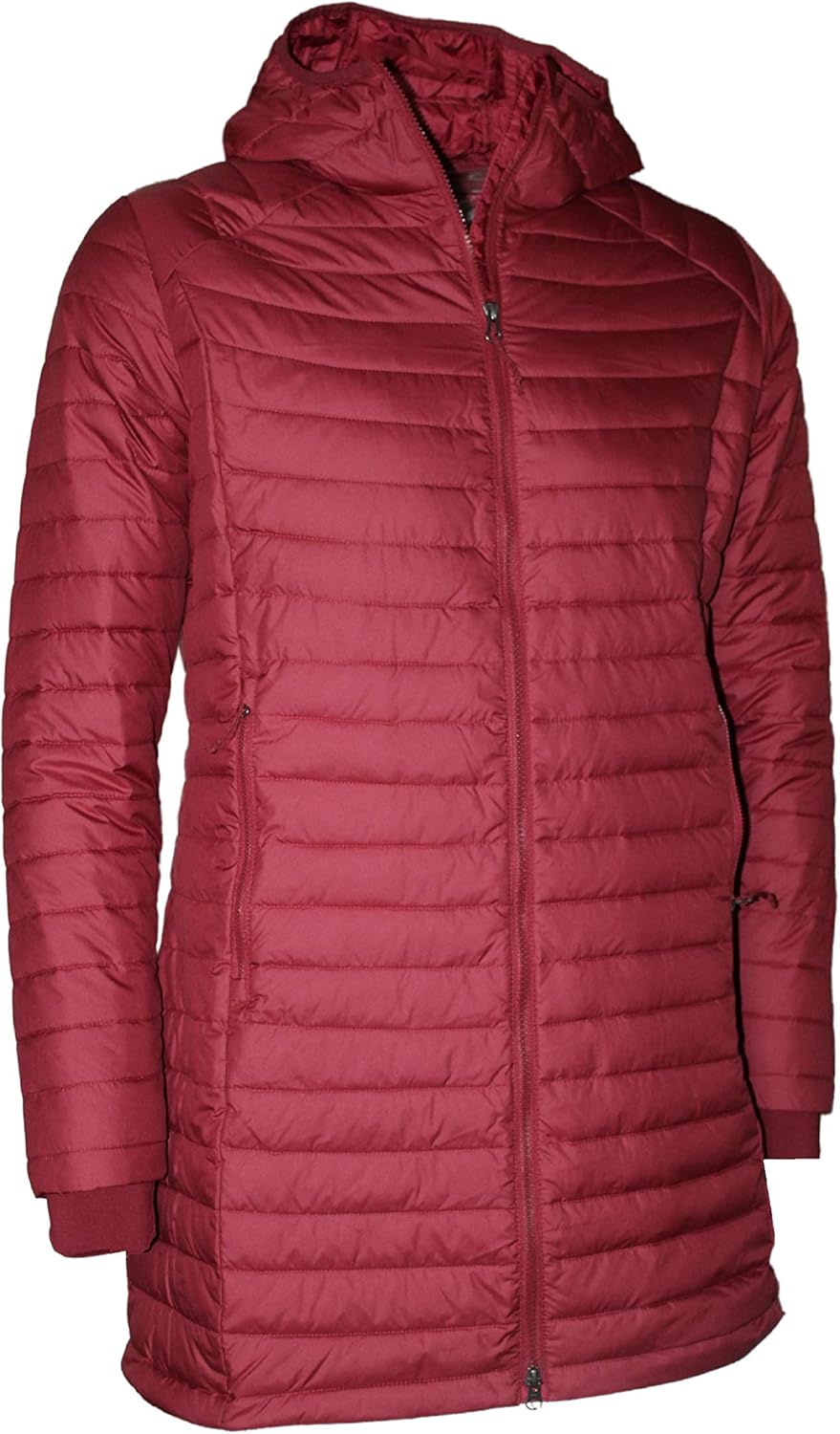 columbia women's white out mid hooded jacket