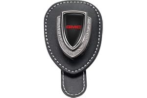 achard Car Sunglasses Holder for GMC Sierra Denali Canyon Terrain Yukon Jimmy Acadia Series,Car Glasses Hanger,Spring-Clip Car Visor Sunglasses Case for Car Travel,Eye Glasses Holder for Car Visor