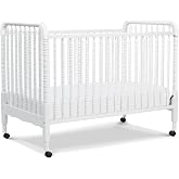 DaVinci Jenny Lind 3-in-1 Convertible Baby Crib, White | GREENGUARD Gold Certified- Converts to Toddler Bed &amp; Daybed, 4 Adjustable Mattress Heights - Conversion Kit Sold Separately