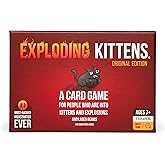 Exploding Kittens Original Edition - Hilarious Game for Family Game Night - Funny Card Games for Ages 7 and Up - 56 Cards - 2