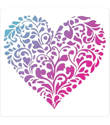 ステンシル革命ラブハートステンシル - ラブハート、バレンタイン